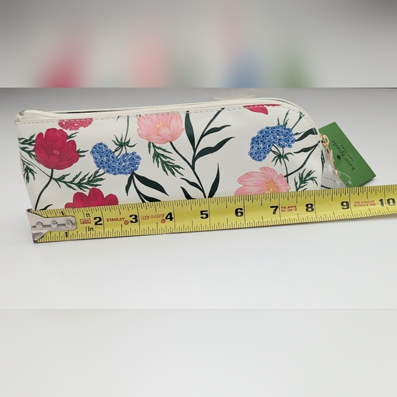 NWT Kate Spade Floral Garden Blossom Cosmetic/Make-Up Bag/Pouch, Pencil Case - Picture 8 of 13
